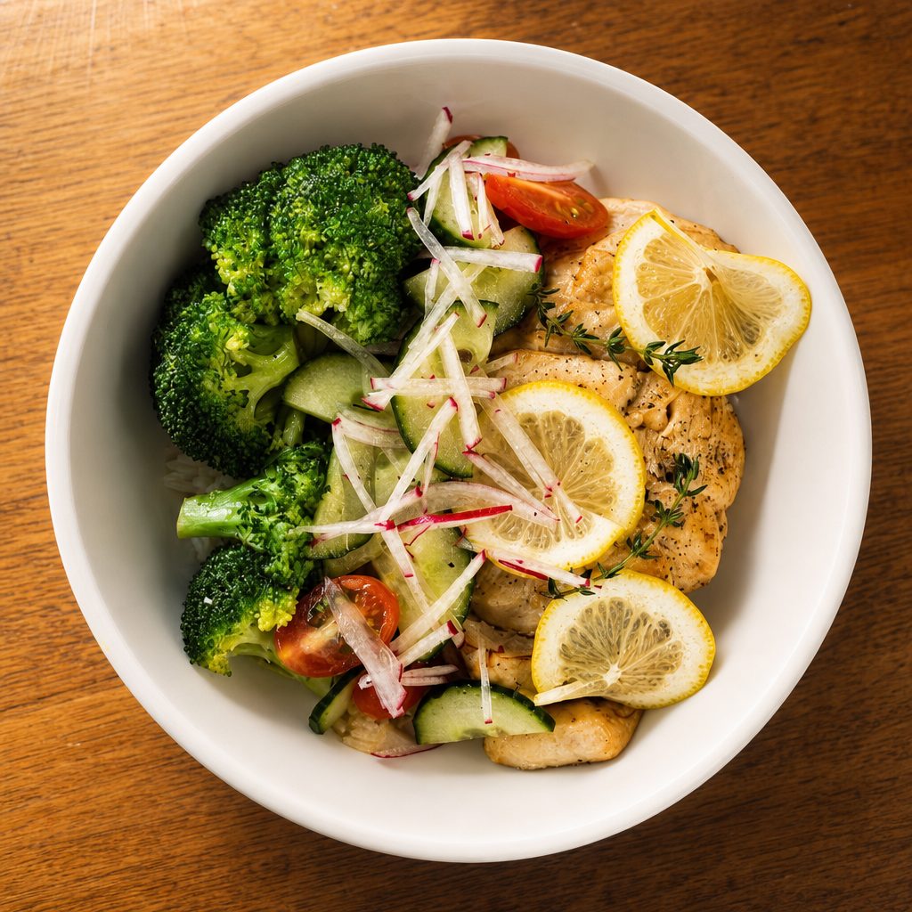 Roasted Chicken Bowl.