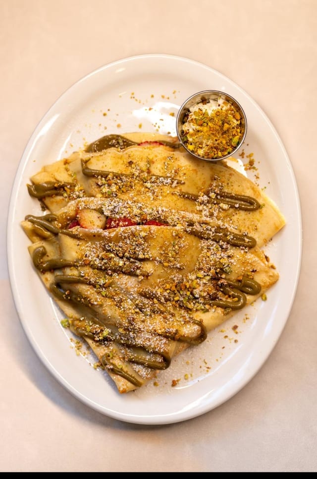Pistachio Crepes